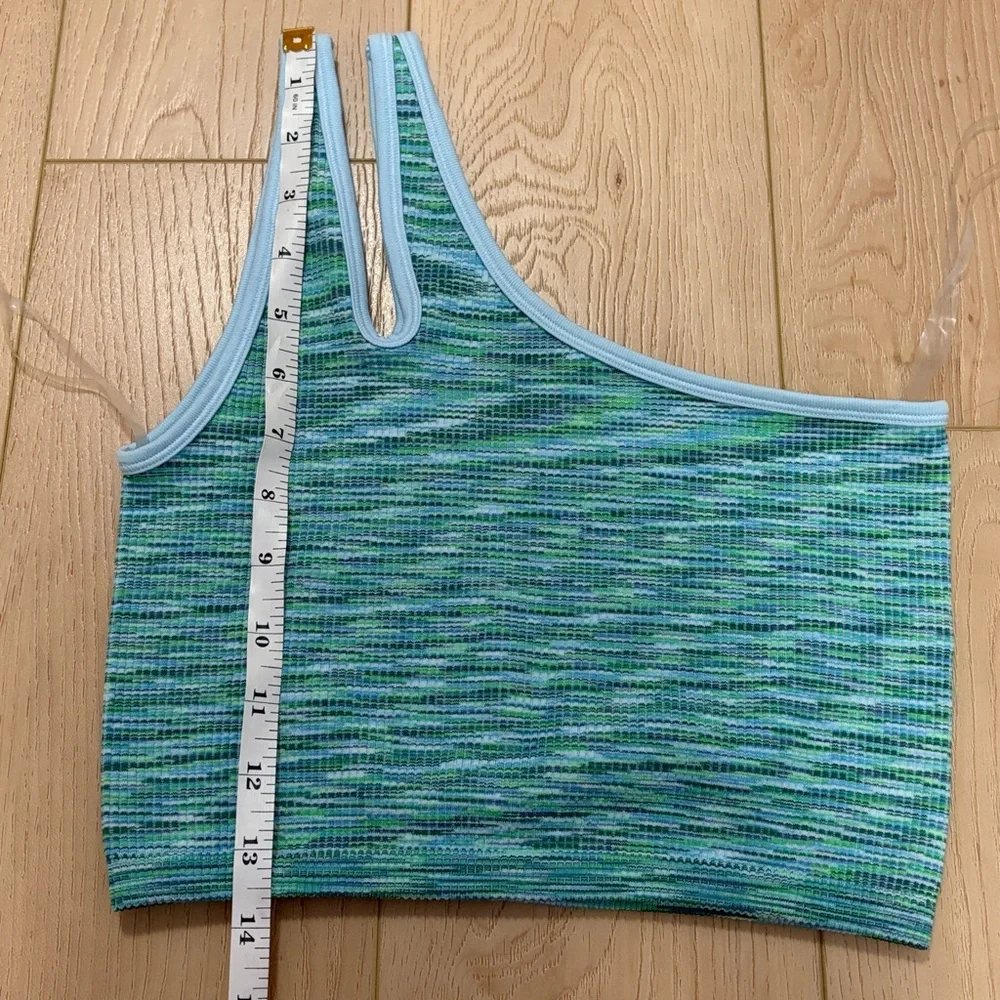 Offline by Aerie Split One Shoulder Long Line Sports Bra, sz S - Picture 7 of 7